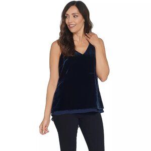 NWOT Lisa Rinna Collection Velvet Tank Size XL (US Women's 18-20)